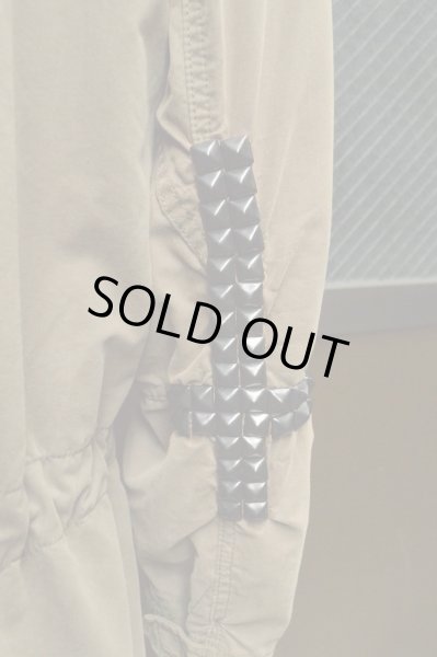 画像4: 【USED】INTER SECTION(インターセクション)カーキスタッズ装飾モッズコート (4)