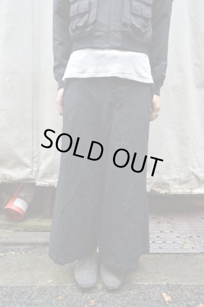画像5: 【USED】robe de chambre COMME des GARCONS(ローブドシャンブル コムデギャルソン)黒ポリ淑縮地ワイドサルエルパンツ (5)