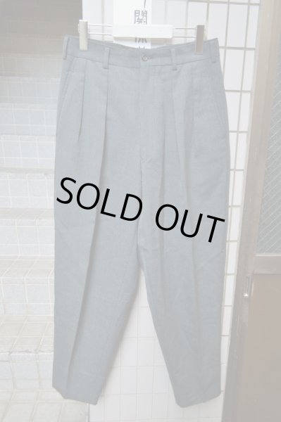 画像2: 【USED】COMME des GARCONS HOMME PLUS(コムデギャルソン オム プリュス)深緑テーパード型ワイドスラックス (2)