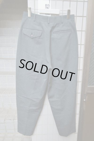画像3: 【USED】COMME des GARCONS HOMME PLUS(コムデギャルソン オム プリュス)深緑テーパード型ワイドスラックス (3)