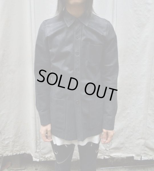 画像5: 【USED】A.P.C(アーペーセー)レザーシャツジャケット (5)