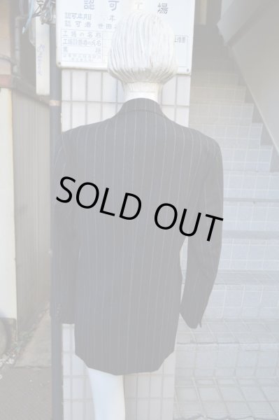 画像2: 【USED】THE SOVEREIGN HOUSE(ザ ソブリンハウス)ウール地ストライプ柄ジャケット＋スラックス セットアップ (2)