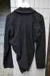 画像6: 【USED】tricot COMME des GARCONS(トリコ コムデギャルソン)黒ウール地シャツジャケット＋ワイドパンツ セットアップ (6)