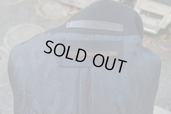 画像6: 【USED】COMME des GARCONS(コムデギャルソン)黒フレアーロング丈チェスターコート (6)