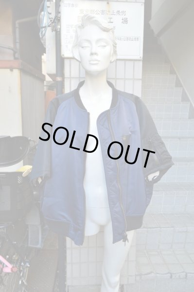 画像2: 【USED】JUVENILE HALL ROLLCALL(ジュベナイル ホール ロールコール)半袖MA-1ジャケット (2)