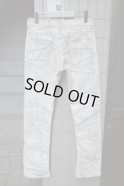画像3: 【USED】N.HOOLYWOOD(エヌハリウッド)ペイント加工カッティング切替デニムパンツ (3)