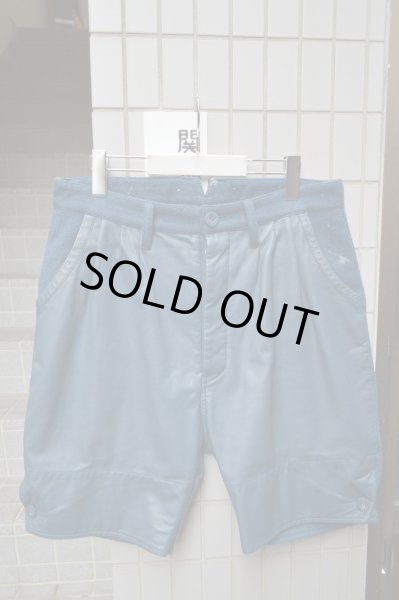 画像2: 【USED】AlexanderLeeChang(アレキサンダーリーチャン)レザー×ウール地切替ショーツ (2)
