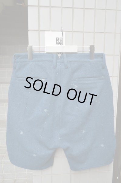 画像3: 【USED】AlexanderLeeChang(アレキサンダーリーチャン)レザー×ウール地切替ショーツ (3)