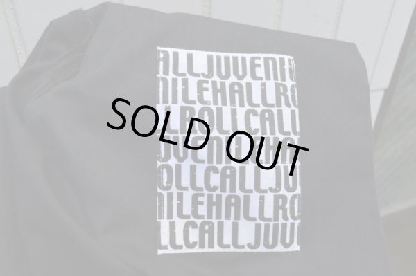 画像3: 【USED】JUVENILE HALL ROLLCALL(ジュベナイル ホール ロールコール)黒コットン×ナイロン地タック入りパンツ (3)