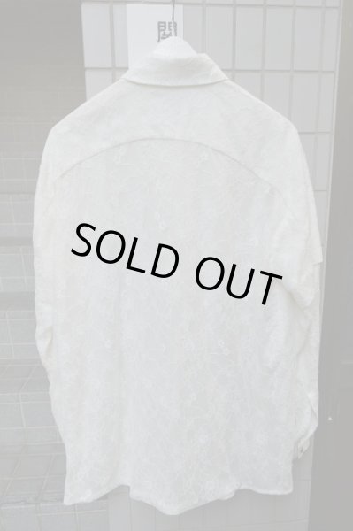 画像3: 【USED】TTT(ティー)白レース刺繍シャツトップス (3)