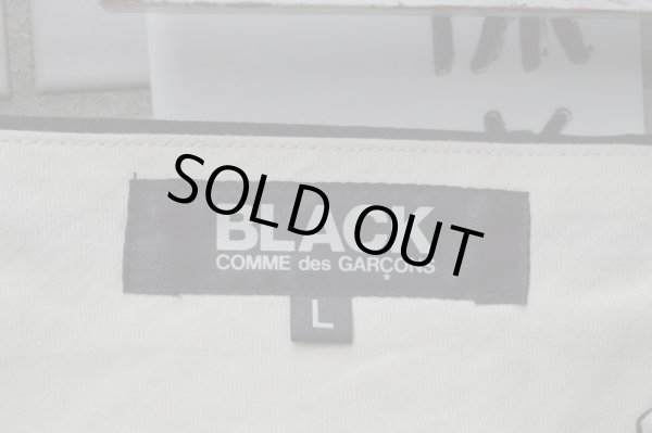 画像4: 【USED】BLACK COMME des GARCONS(ブラック コムデギャルソン)黒ギャバ地ワイドショーツ (4)