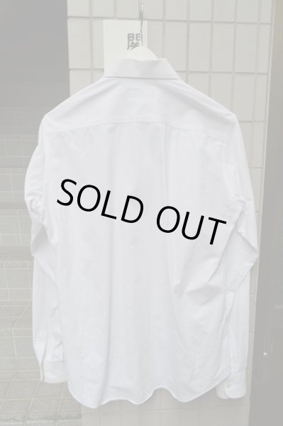 画像2: 【USED】RAF SIMONS(ラフシモンズ)白長袖シャツ (2)