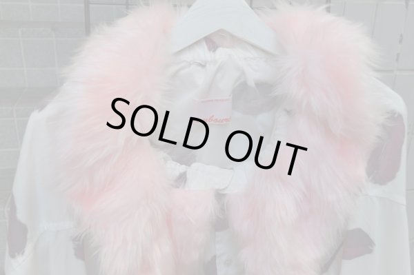 画像3: 【USED】NOZOMI ISHIGURO tambourine(ノゾミイシグロ タンバリン)ファー襟総柄オーバーサイズシャツ (3)