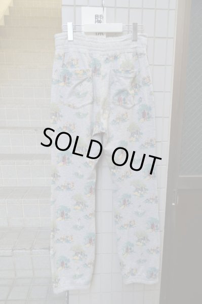 画像3: 【USED】DIET BUTCHER SLIM SKIN(ダイエットブッチャー スリムスキン)グレープリント総柄スウェットパンツ (3)