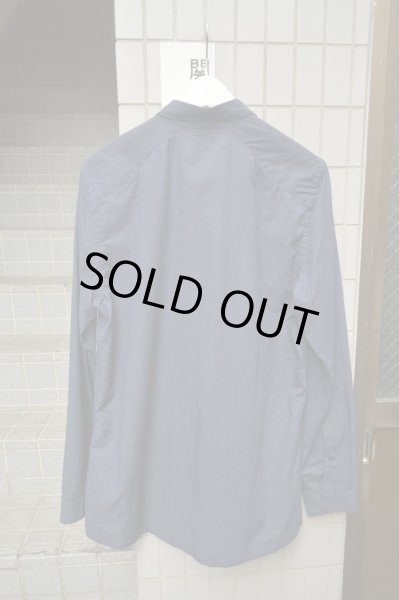 画像3: 【USED】Ch.(チャプター)ネイビードット柄カッティングデザイン長袖シャツ (3)