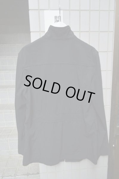 画像2: 【USED】Y's(ワイズ)黒サマーウール地ブルゾン (2)