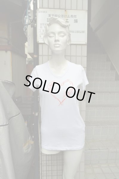 画像5: 【USED】ANN DEMEULEMEESTER(アンドゥムルメステール)白プリント半袖カットソー (5)