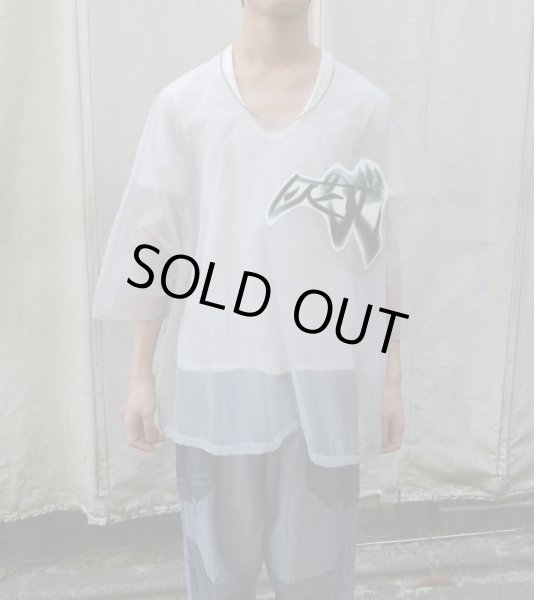 画像6: 【USED】BALMUNG(バルムング)パッチ装飾オーバーサイズシースルーカットソー (6)