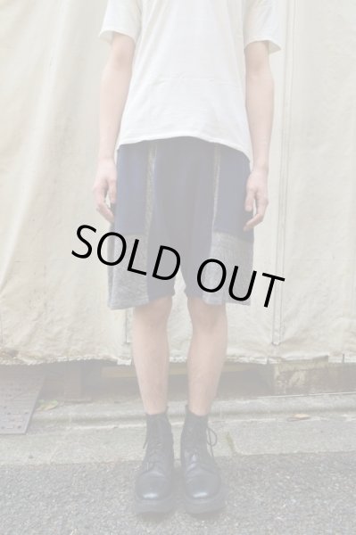 画像4: 【USED】JUVENILE HALL ROLLCALL(ジュベナイル ホール ロールコール)スウェット地切替デザインサルエルショーツ (4)