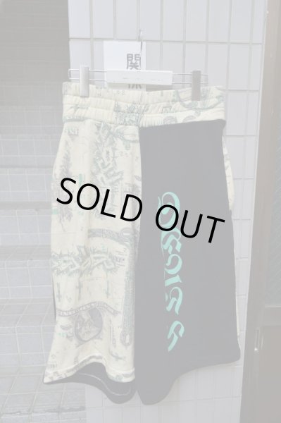 画像2: 【USED】HIRO(ヒロ)切替スウェット地サルエルショーツ (2)