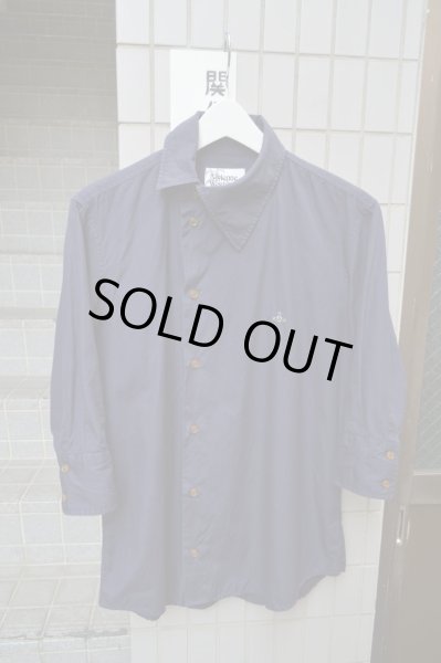 画像1: 【USED】Vivienne Westwood MAN(ヴィヴィアン ウエストウッド マン)アシンメトリーデザインシャツ (1)