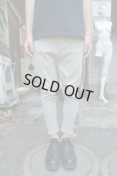 画像4: 【USED】STORAMA(ストラマ)ベージュサルエルスキニーパンツ (4)