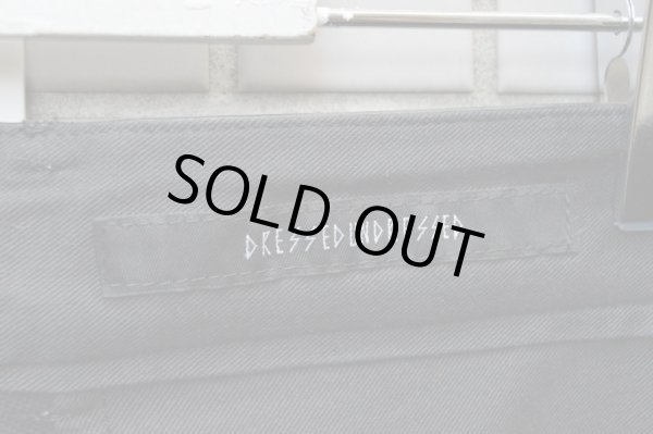 画像4: 【USED】DRESSEDUNDRESSED(ドレスドアンドレスド)レザー×ウール地切替ワイドパンツ (4)