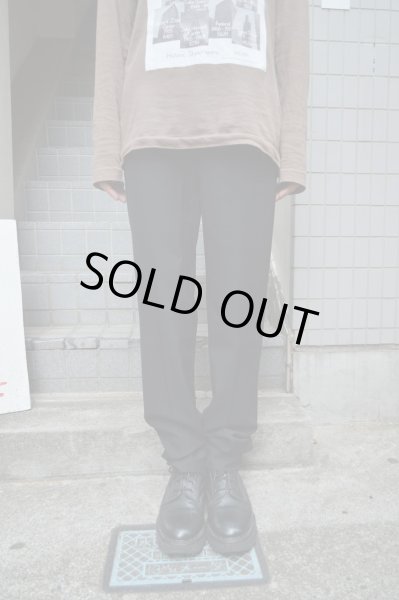 画像4: 【USED】BALENCIAGA(バレンシアガ)黒サマーウール地スラックス (4)