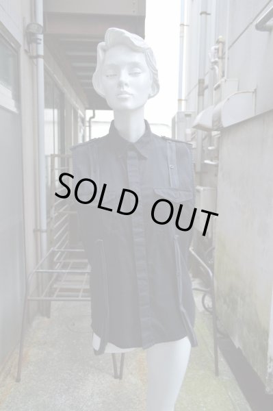 画像4: 【USED】JOHNLAWRENCE SULLIVAN(ジョンローレンスサリバン)デザインノースリーブシャツ (4)