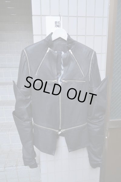 画像3: 【USED】GARETH PUGH(ガレスピュー)ジッパーデザインレザージャケット (3)