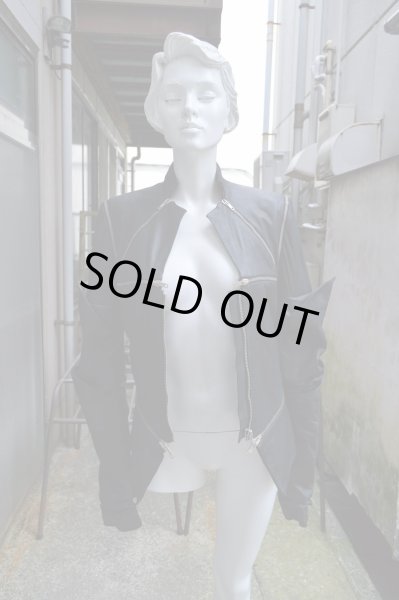 画像2: 【USED】GARETH PUGH(ガレスピュー)ジッパーデザインレザージャケット (2)