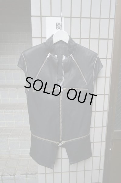 画像6: 【USED】GARETH PUGH(ガレスピュー)ジッパーデザインレザージャケット (6)