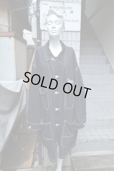 画像6: 【USED】HIRO(ヒロ)背骨プリントデニムカバーオール (6)