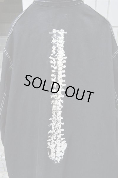 画像3: 【USED】HIRO(ヒロ)背骨プリントデニムカバーオール (3)