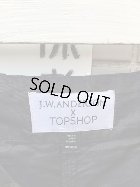 画像3: 【USED】J.W ANDERSON×TOPSHOP(ジェイダブリュー アンダーソン×トップショップ)黒シルク地ワイドショーツ (3)