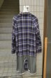 画像3: 【USED】YEAH RIGHT(イェーライト)メッシュ地切替ネルガウンコート (3)