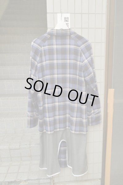 画像3: 【USED】YEAH RIGHT(イェーライト)メッシュ地切替ネルガウンコート (3)