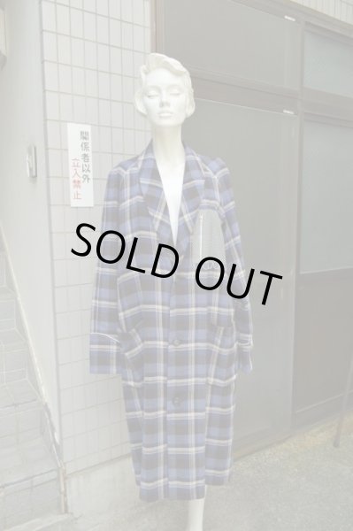 画像1: 【USED】YEAH RIGHT(イェーライト)メッシュ地切替ネルガウンコート (1)