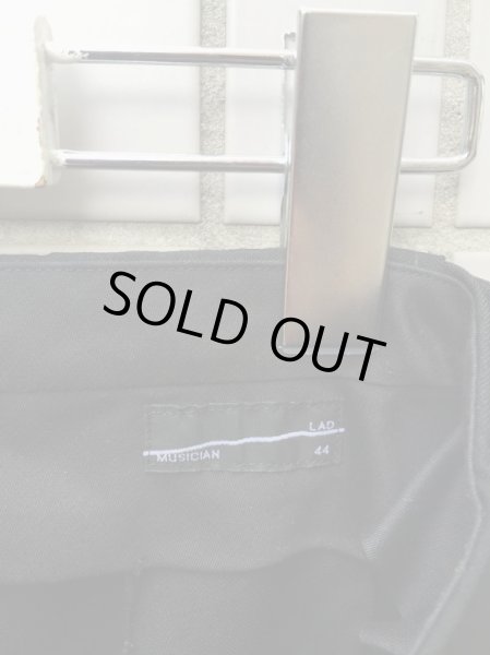 画像5: 【USED】LAD MUSICIAN(ラッドミュージシャン)黒エプロン装飾デザインスラックス (5)