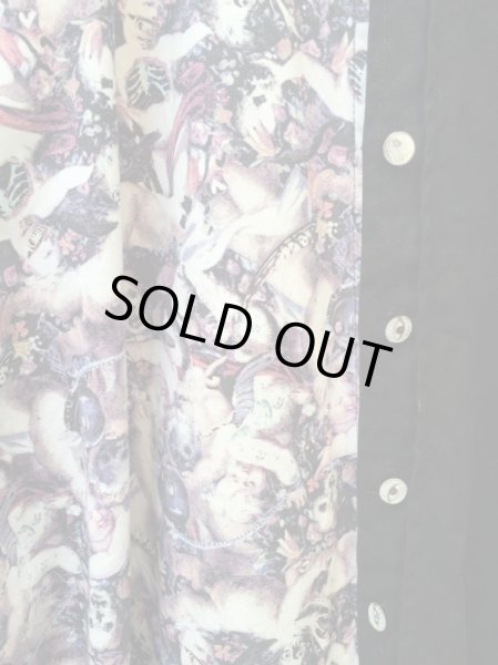 画像4: 【HIRO ヒロ】堕天使柄切替オーバーサイズシャツ (4)