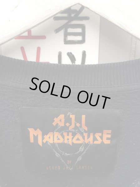 画像6: 【A.J.L MADHOUSE BY ASGER JUEL LARSEN アスガージュエルラーセン】プリントフィンガーホールスウェット (6)