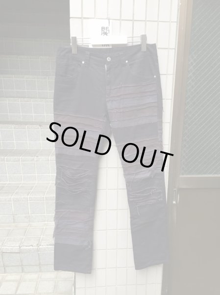 画像2: 【CARTRIDGE CASE 222 カートリッジケース】クラスト加工パンツ (2)