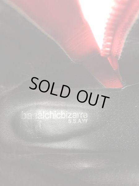 画像8: 【banal chic bizarre バナルシックビザール】赤パテントサイドジップヒールブーツ (8)