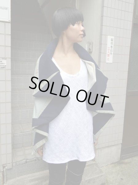 画像2: 【BALMUNG バルムング】レザー切替変形デザインジャケット (2)