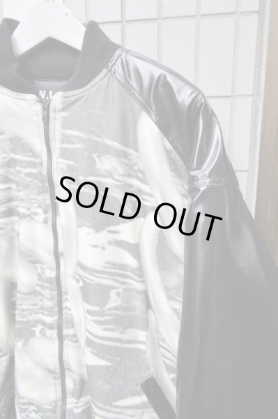 画像2: 【W.I.A BLACK ダブリューアイエー ブラック】切替ボンバーMA-1ジャケット (2)