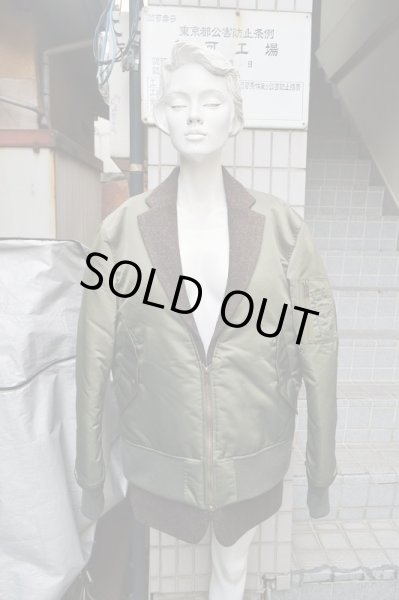 画像5: 【MR.GENTLEMAN ミスタージェントルマン】ドッキングデザインMA-1ジャケット (5)