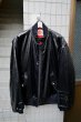画像1: 【HIRO ヒロ】黒エナメルビッグMA-1ジャケット (1)
