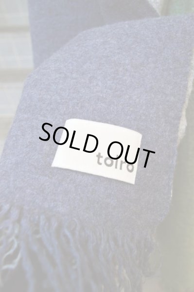 画像4: 【toiro トイロ】切替デザインウール地マフラー (4)