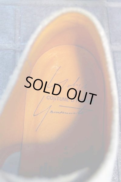 画像5: 【Yohji Yamamoto COSTUME D'HOMME ヨウジヤマモト コスチュームドオム】クリームスウェードレザーシューズ (5)