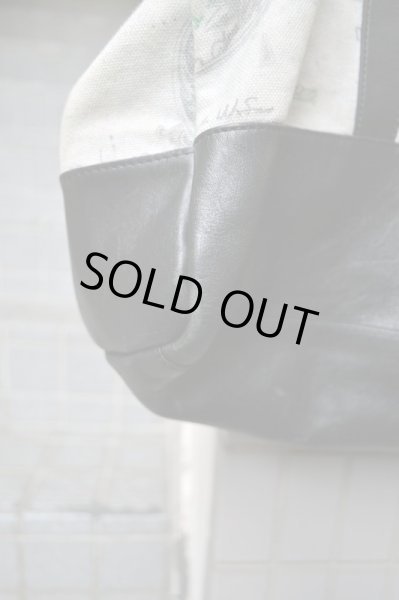 画像4: 【HIRO ヒロ】ドル札総柄×レザー切替バッグ (4)